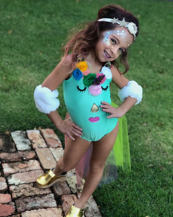 Little unicorn ready for Halloween party. Pic by petite_amie1