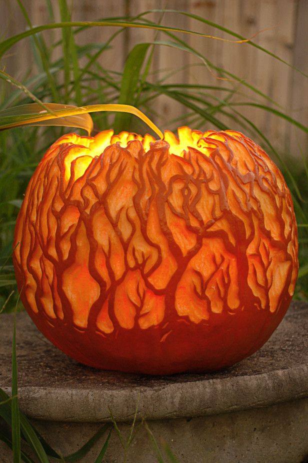 Lovely Pumpkin Carving Idea