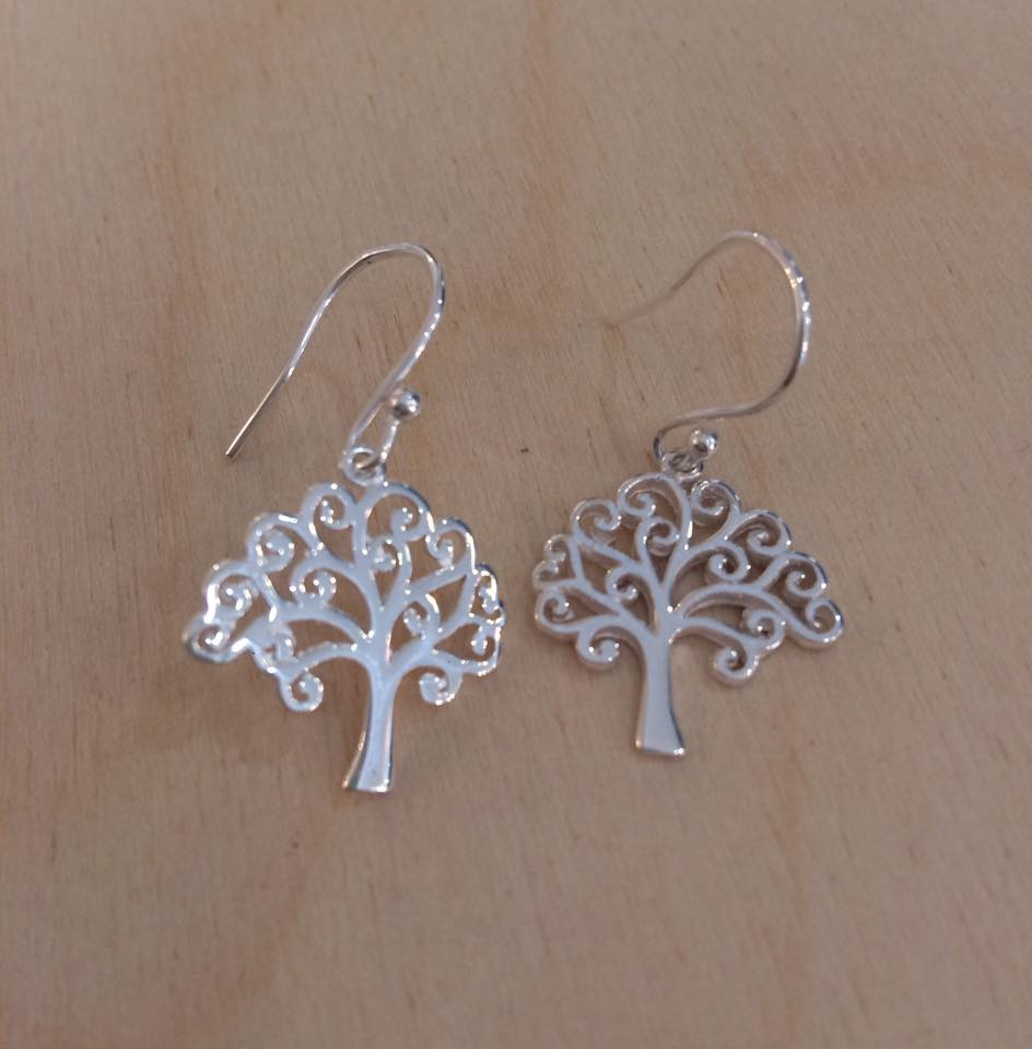 Lovely Tree Drop Earrings