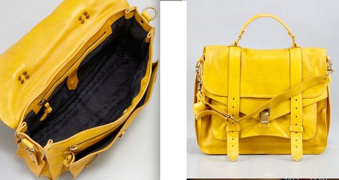 Mustard Yellow Designer Satchel Bag