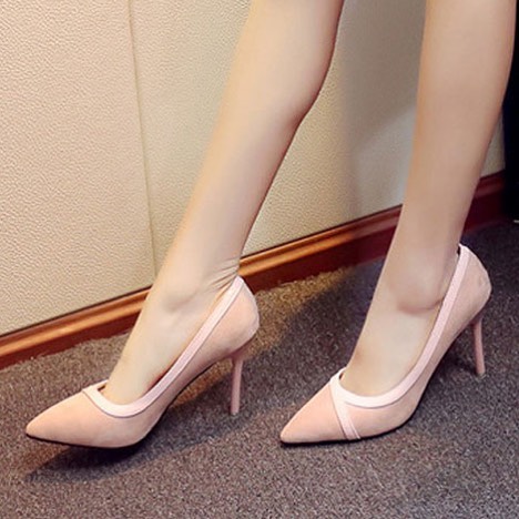 Pretty Pink Pointed Toe Belly