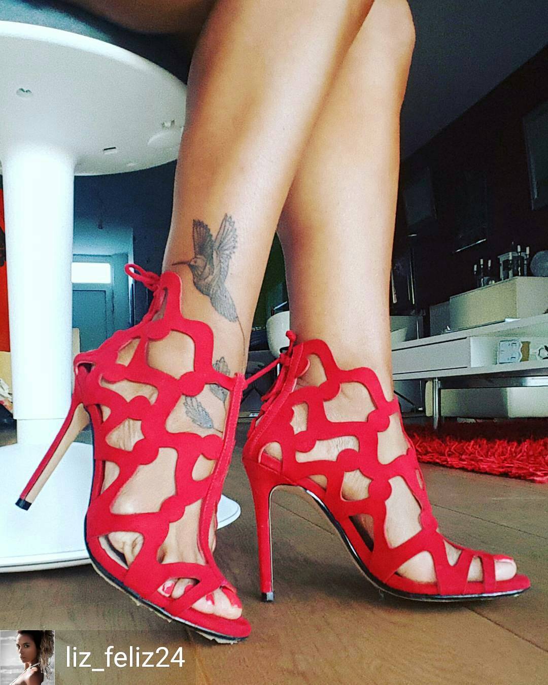 Rocking Red Open Toe High Heels Shoes