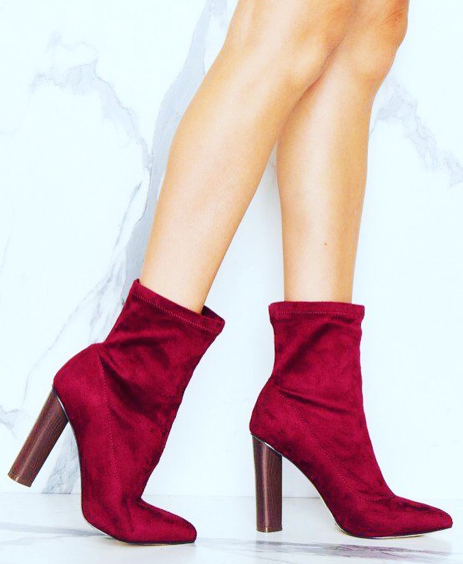 Sassy Mehroon Ankle Boots
