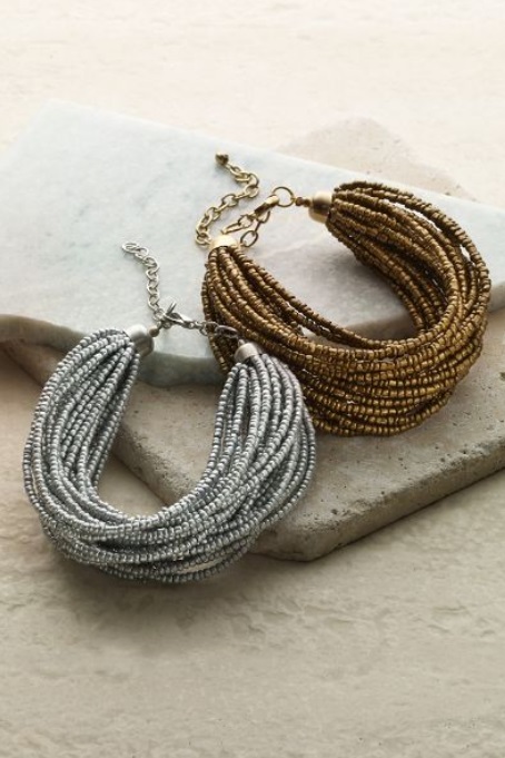 Silver & Copper Multilayered Bracelet