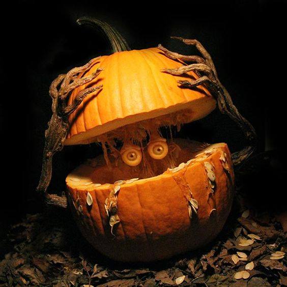 Spooky Pumpkin Carving Idea