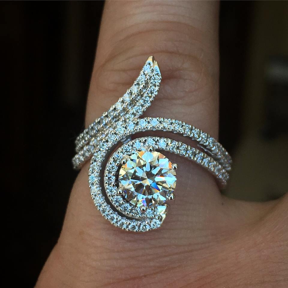 Sposticated Diamond Engagement Ring Idea