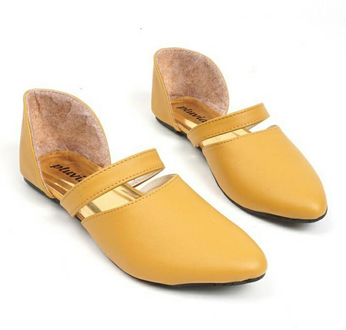 Awesome Yellow D'Orsay Flats