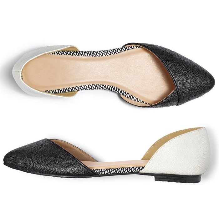 Best Graphic Black & White D'Orsay Flats