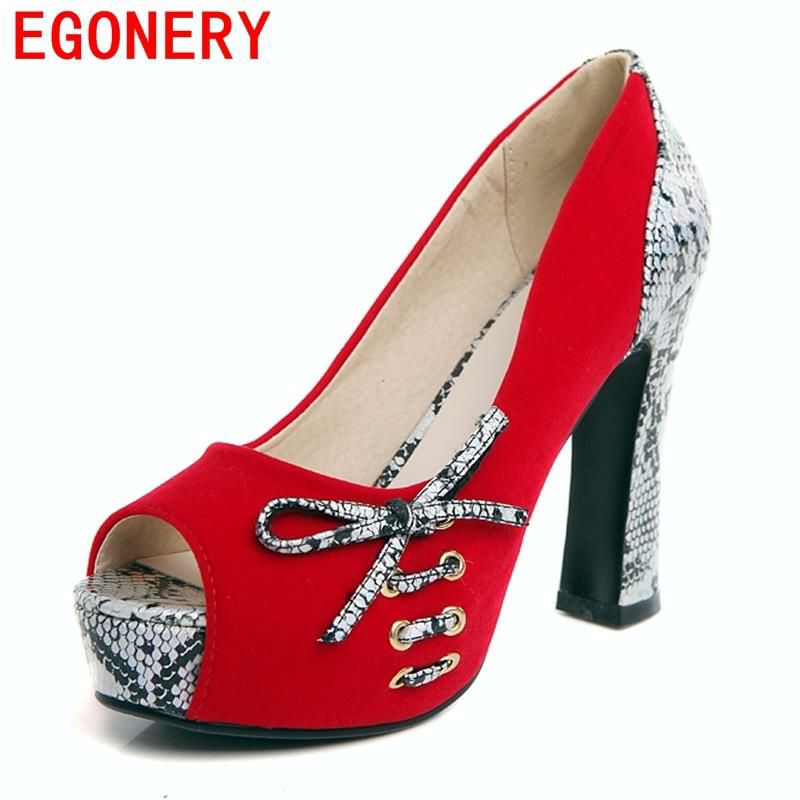 Fantastic Red Platform Heels For Party With Lace