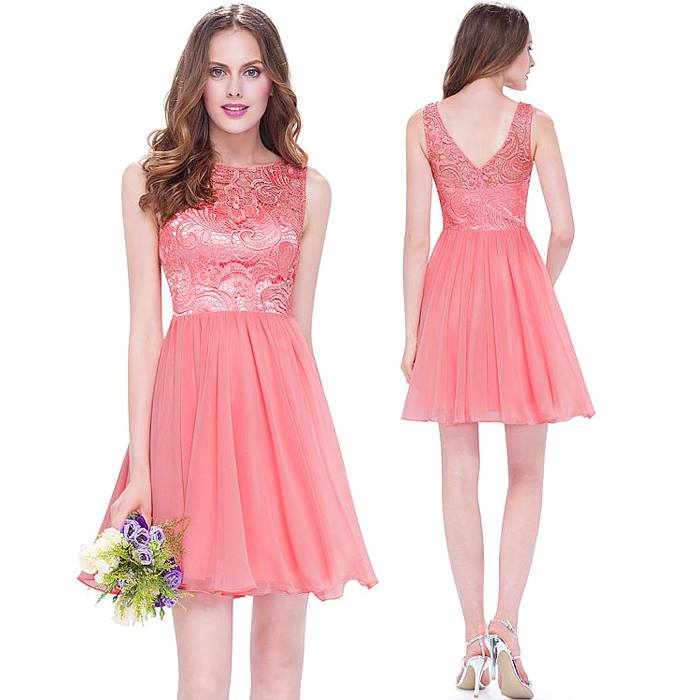 Pretty Pink Short A-Line Dress