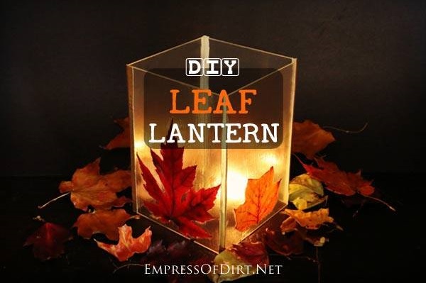 Beautiful DIY Leaf Lantern