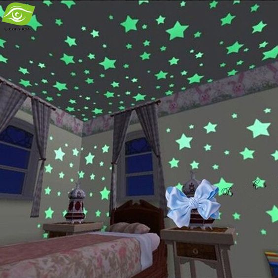 Beautiful Stars Decor In Kids Room