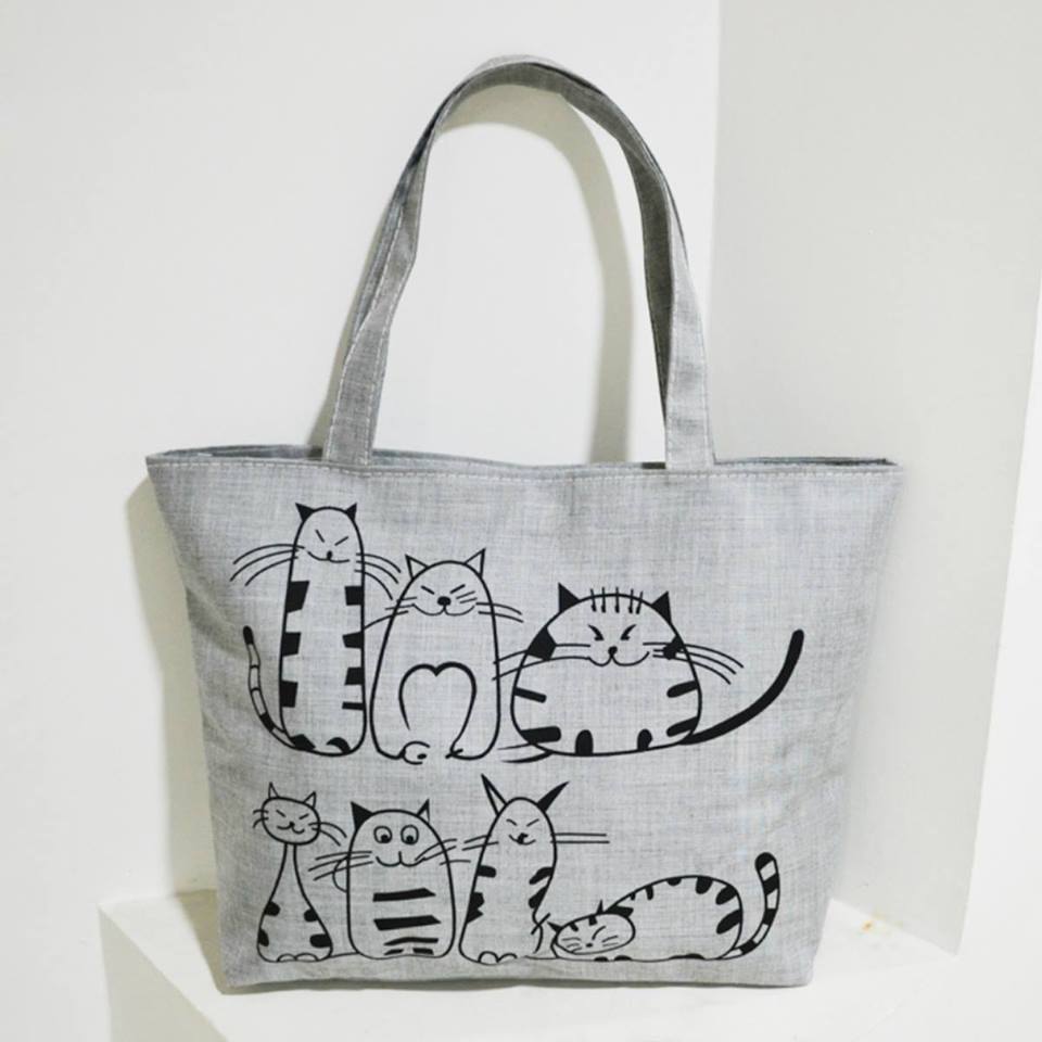 Cool Cat Print Serra Tote Bag