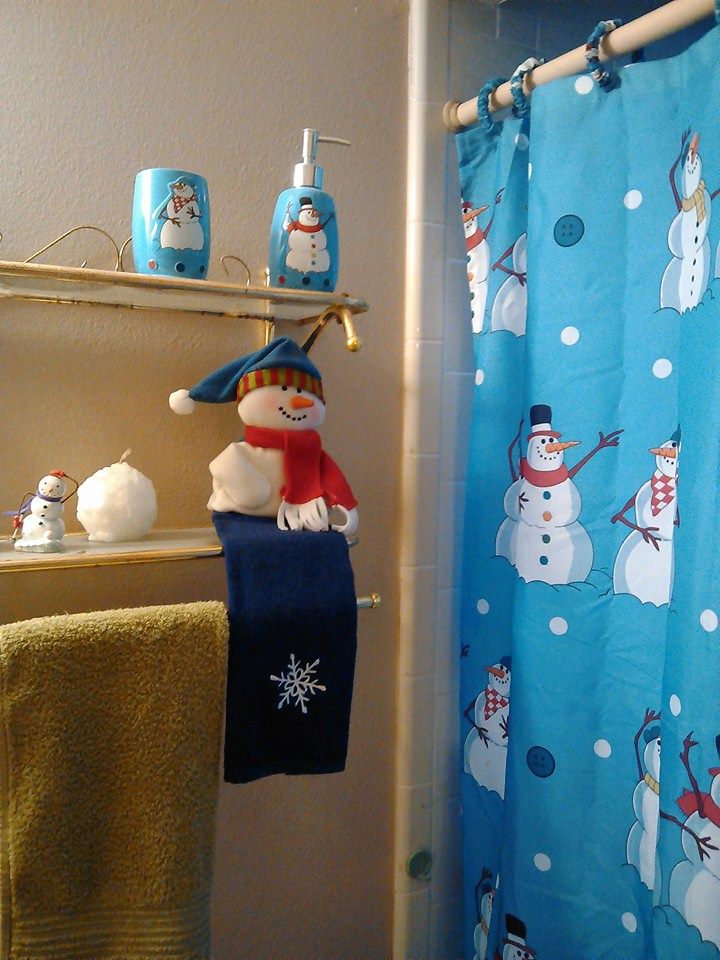 Dashing Snowman Bathrom Decoration