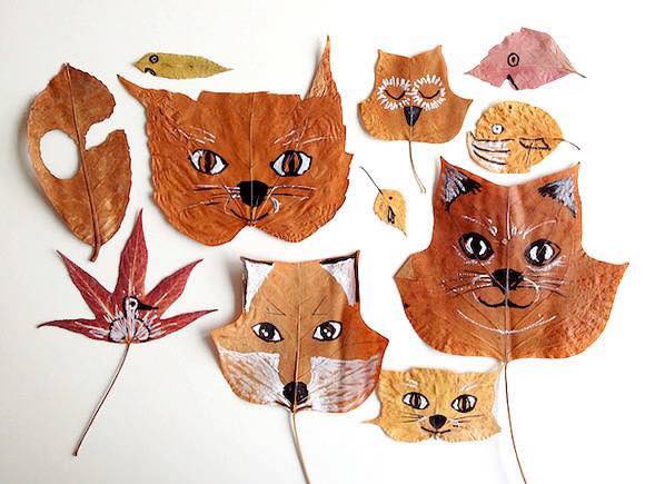 Handmade Leaf Animals