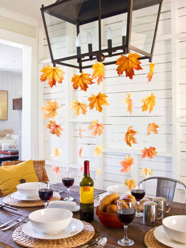 Hanging DIY Leaves Beautiful Idea For Fall
