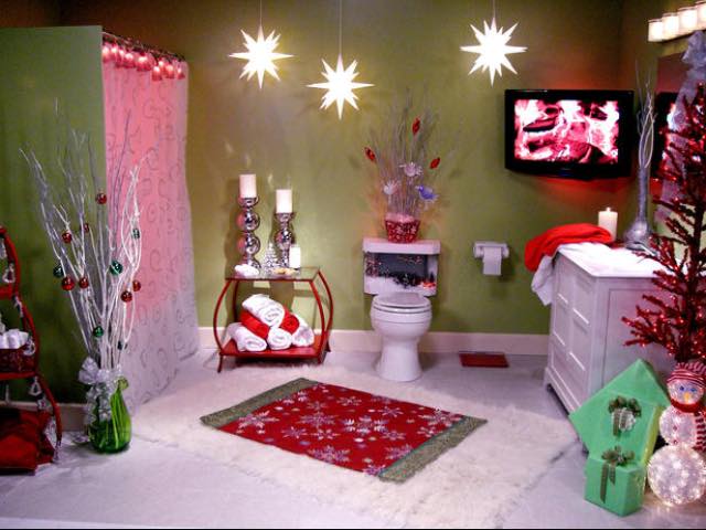 Mind-Blowing Chrismas Decor In The Bathroom
