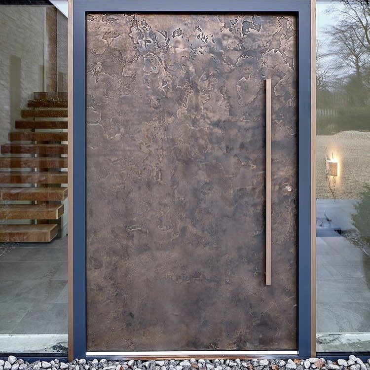 Ravishing Streamlined Industrial Look Door Design