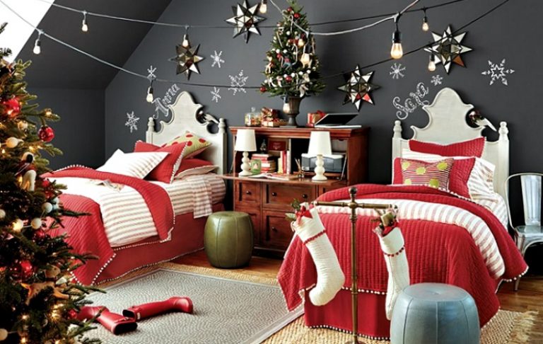 Cute Christmas Decor For Bedroom