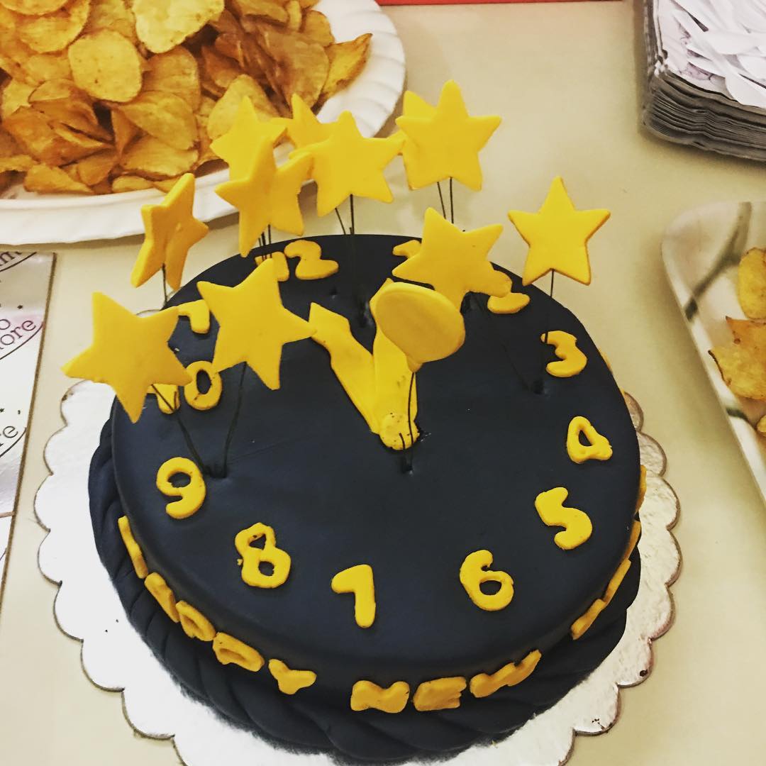 Dazzling Chocolate Watch Cake Decorated With Stars