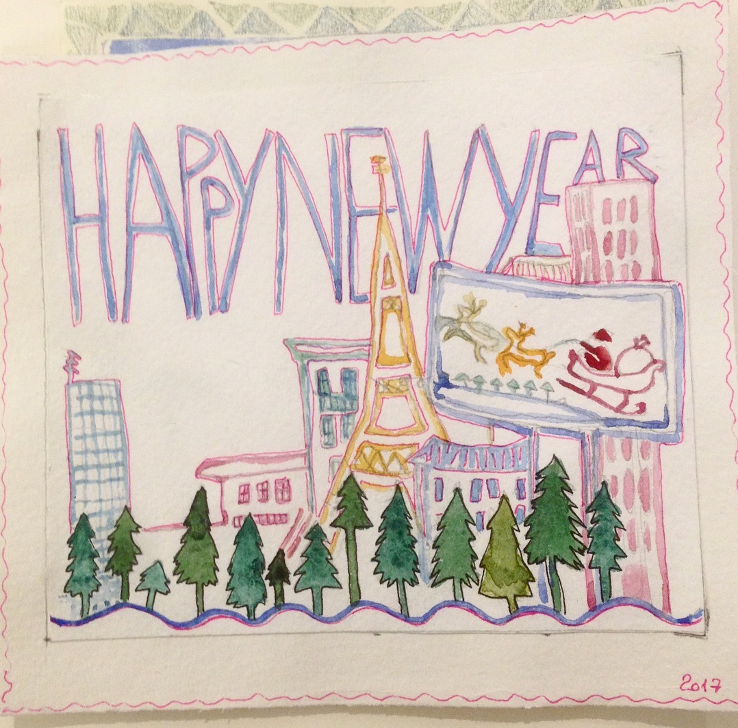 Fantastic Handmade New Year Card