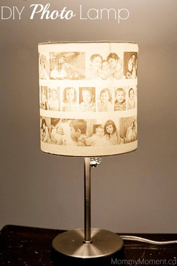 Glamorous DIY Photo Lamp Is Memorable Gift For New Year