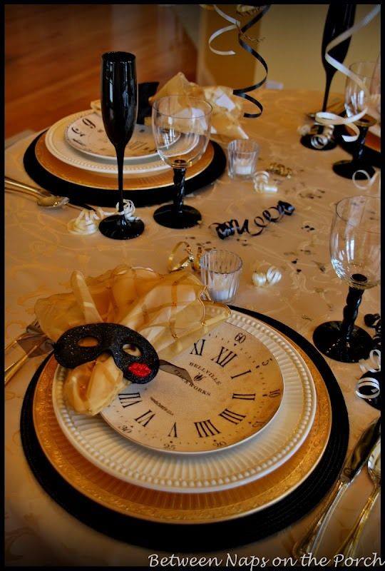 Royal New Year Eve Party Table Decoration