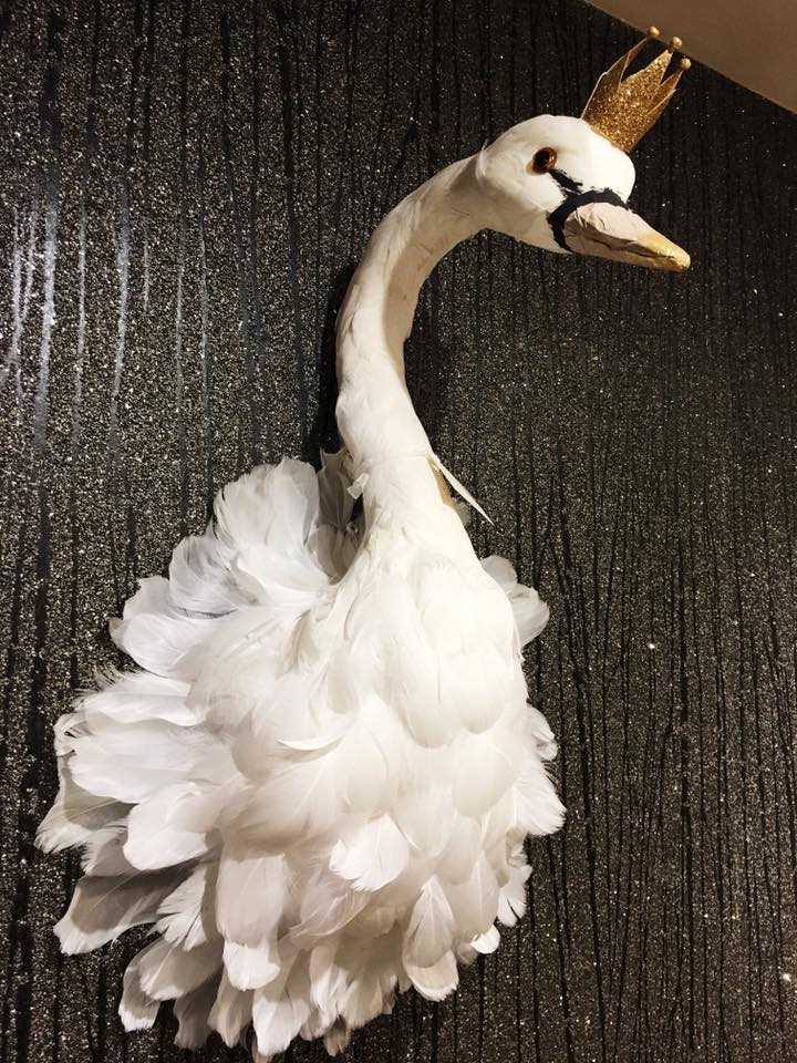 Ultimate White Flamingo On Wall