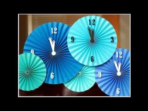 Unique DIY Paper Clock For New Year Eve Decoration