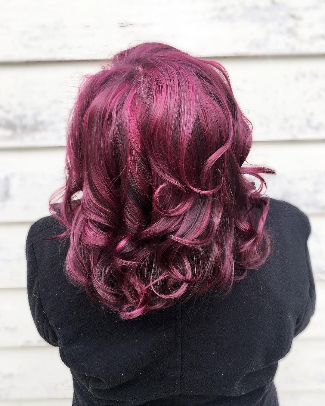 Appealing Burgundy Curls Perfect For Valentine's Day