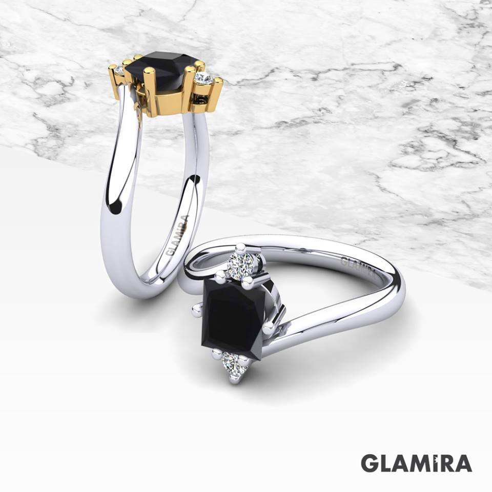 Black Solitaire Perfect For Engagement