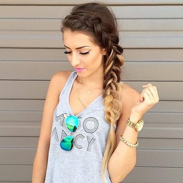 Charming Front Side Braid Looks Great