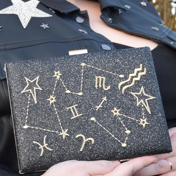 Cool Star Signs On Clutch Bag