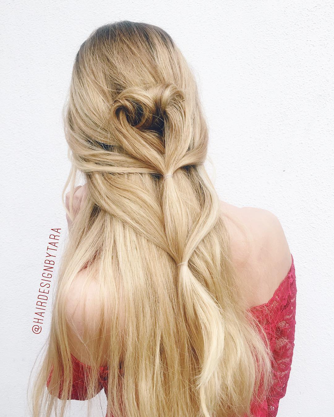 Crazy Twisted Heart Hairstyle