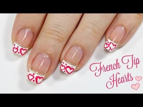 Exclusive French Tips Hearts