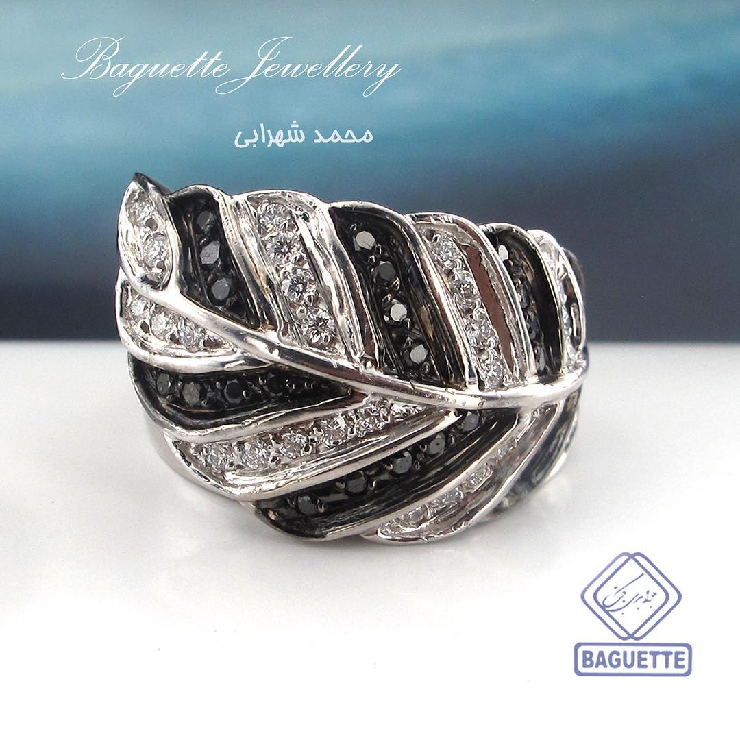 Eye-Catching Black & White Diamond Ring For Engagement