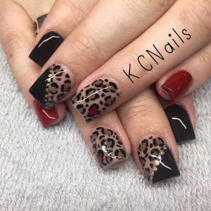 Fancy Leopard Nails Design