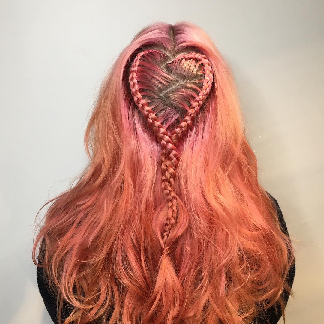 Funny Heart Hairstyle