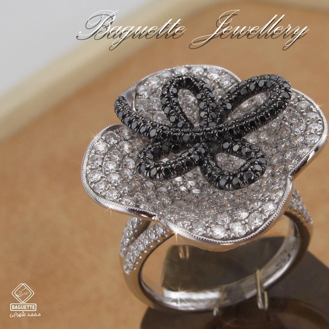 Mind-Blowing Black & White Engagement Ring Design