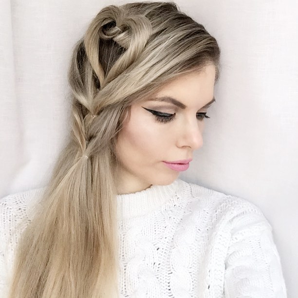 Sassy Heart Hairstyle For Long Hairs