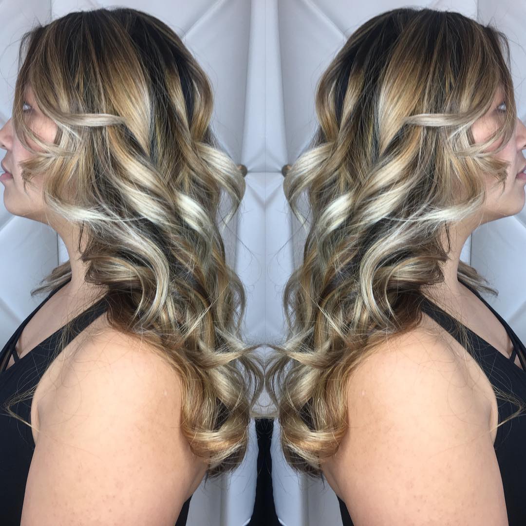 Shimmering Blonde Sparkle Curly Hairs