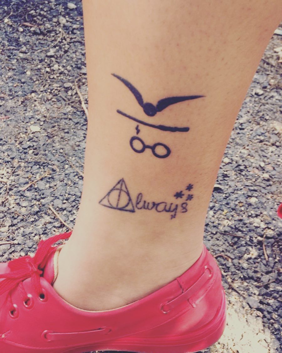 Faninsanity Harry Potter Ankle Tattoo