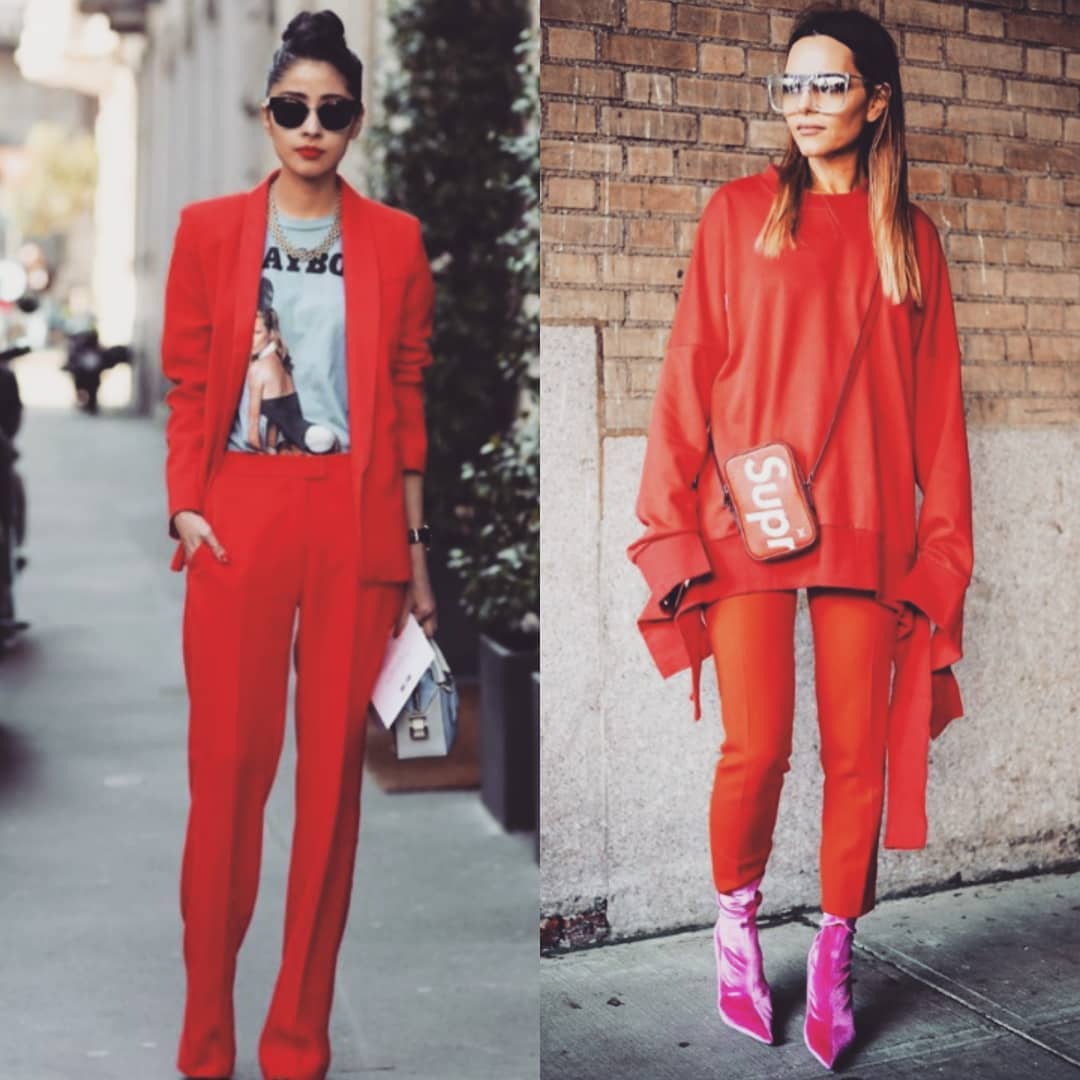 Fashionable Red Street Style Spring Fashion