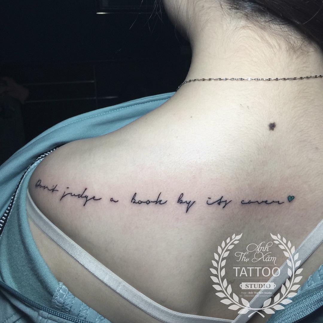 Ultimate Quote Tattoo Inked On Back