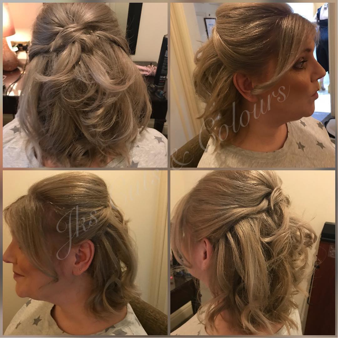 A Cute Half Up And Curls For A Summer Party