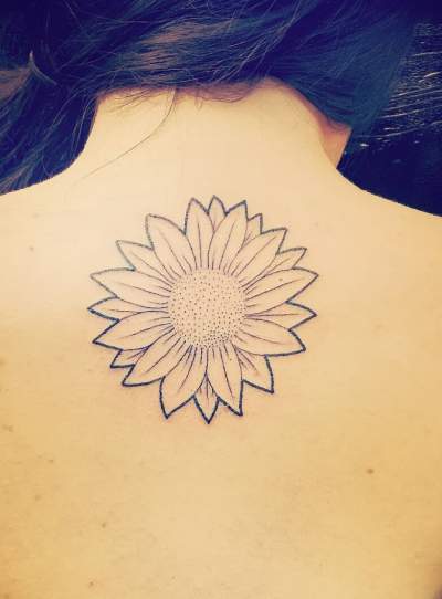 Absolutely Simple Sunflower Tattoo Design