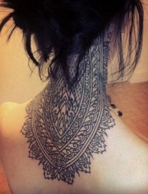 Arabic Design For Neck Tattoo For All Women Who Love Sketches