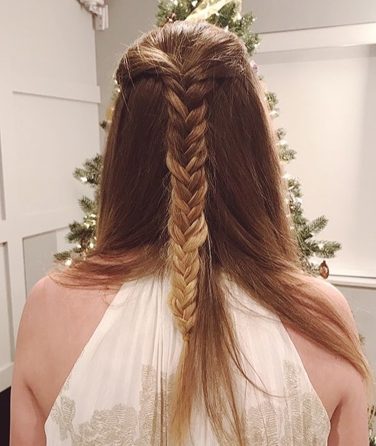 Attractive Fishtail Braided Hairstyle Fashion