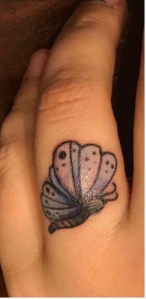 Awesome Flying Butterfly Tattoo