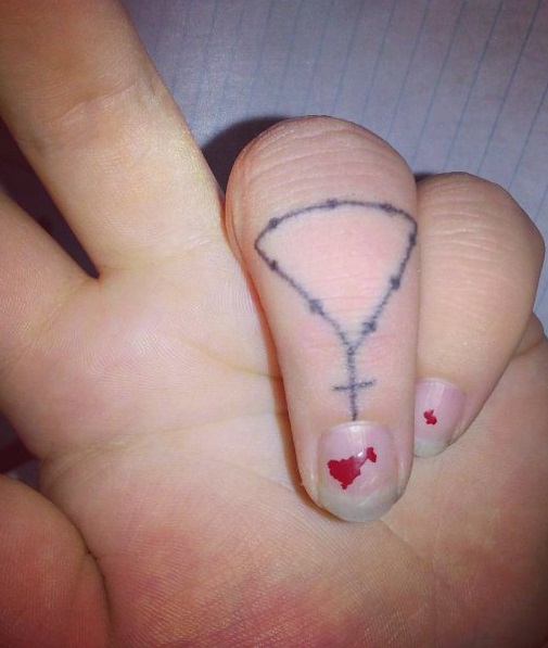 Best Rosary Ring Finger Tattoo